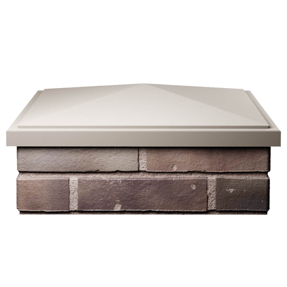 Колпак Zking БонаМоно Бежевый на столб 2х2 кирпича (515х515, 530х530мм) Обнинск фото