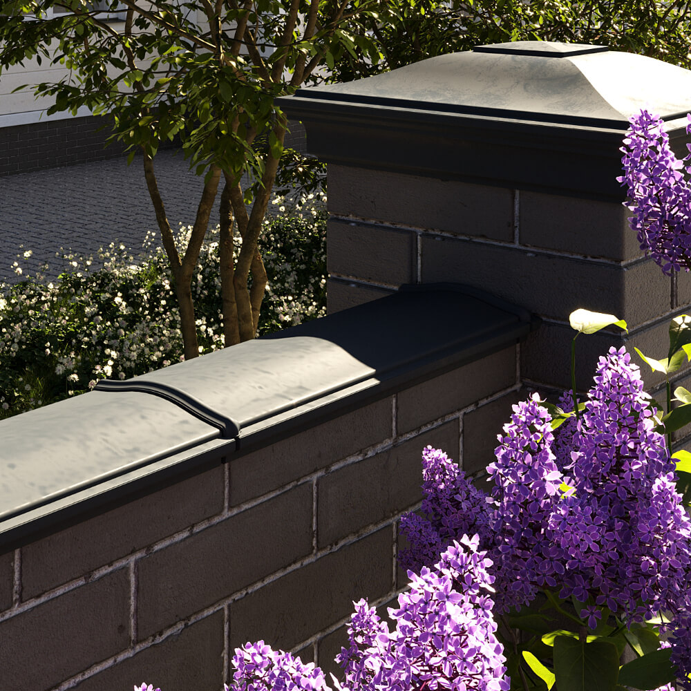 Парапет Zking Монблан Черный посадка на 0.5 кирпича (130мм) в Обнинске фото