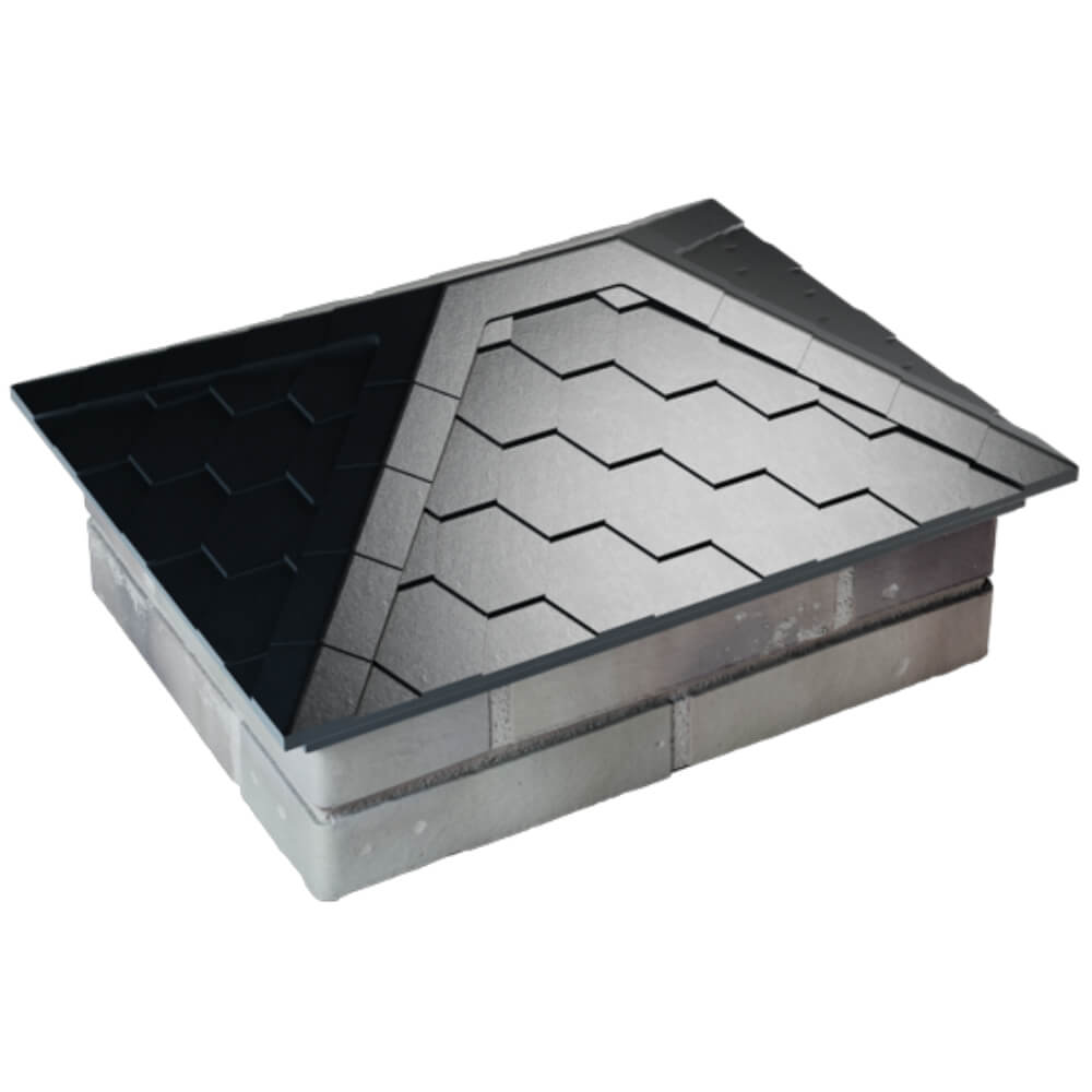 Колпак Zking Эверест Черный на столб 2х1.5 кирпича (520х390мм) Обнинск фото