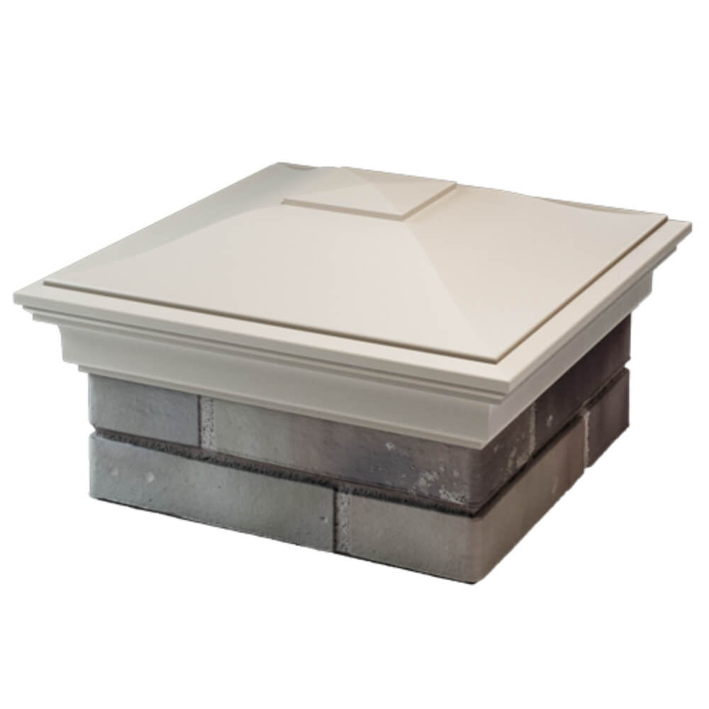 Колпак Zking Монблан Бежевый на столб 1.5х1.5 кирпича (385х385мм) в Обнинске фото