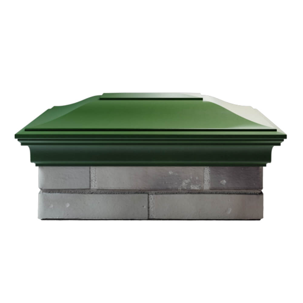 Колпак Zking Монблан Зеленый на столб 2х1.5 кирпича (515х385мм) в Обнинске фото