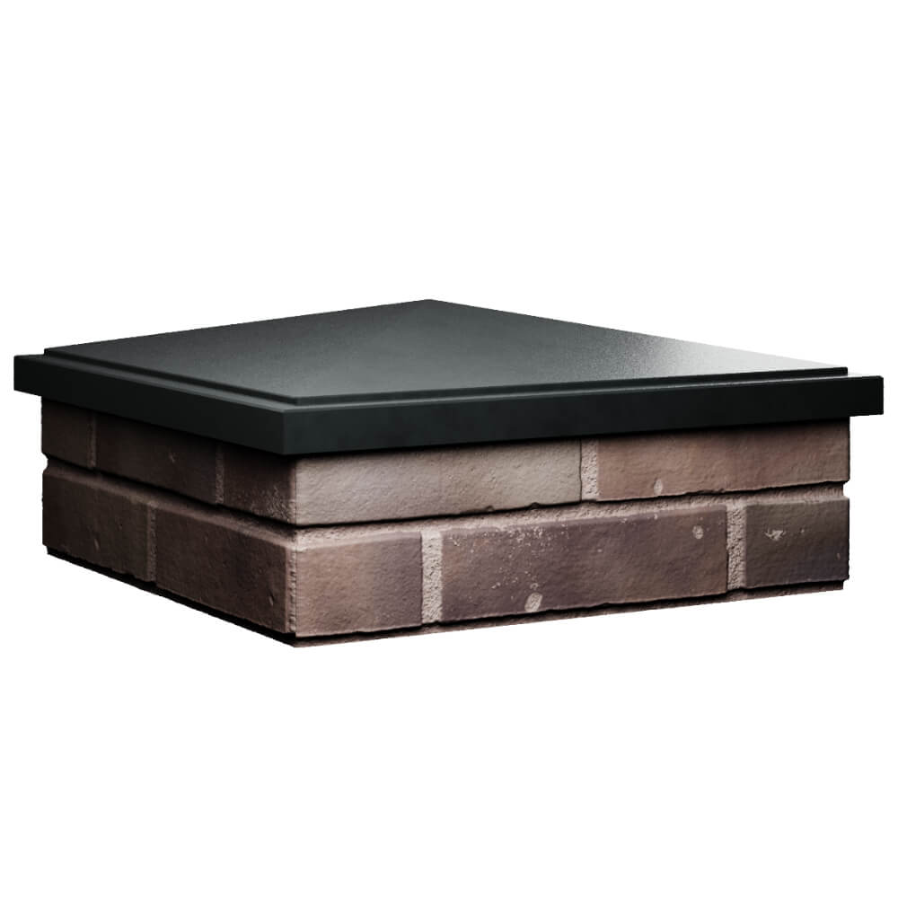 Колпак Zking БонаМоно Черный на столб 2х2 кирпича (515х515, 530х530мм) в Обнинске фото