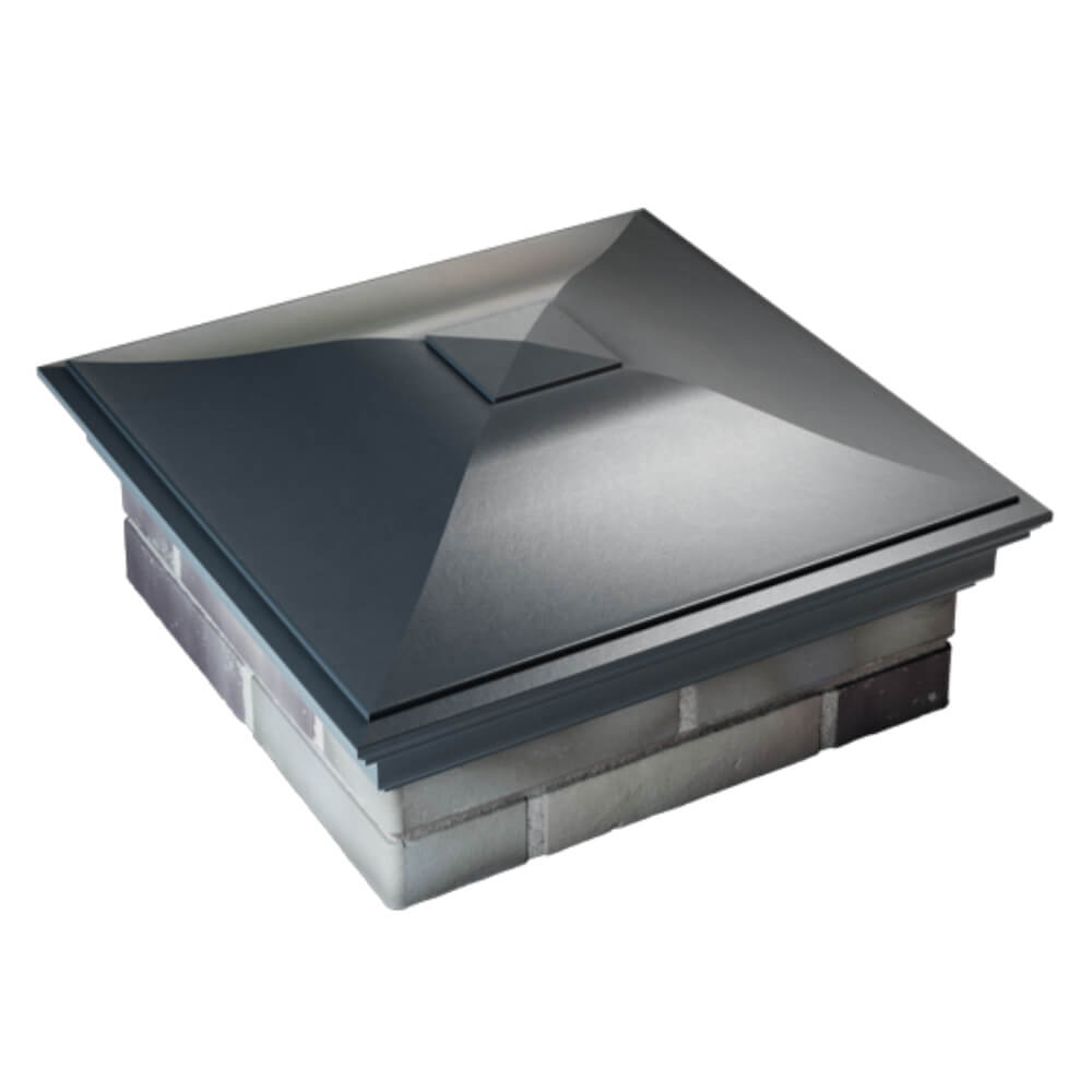 Колпак Zking Монблан Серый на столб 2х2 кирпича (515х515мм) Обнинск фото