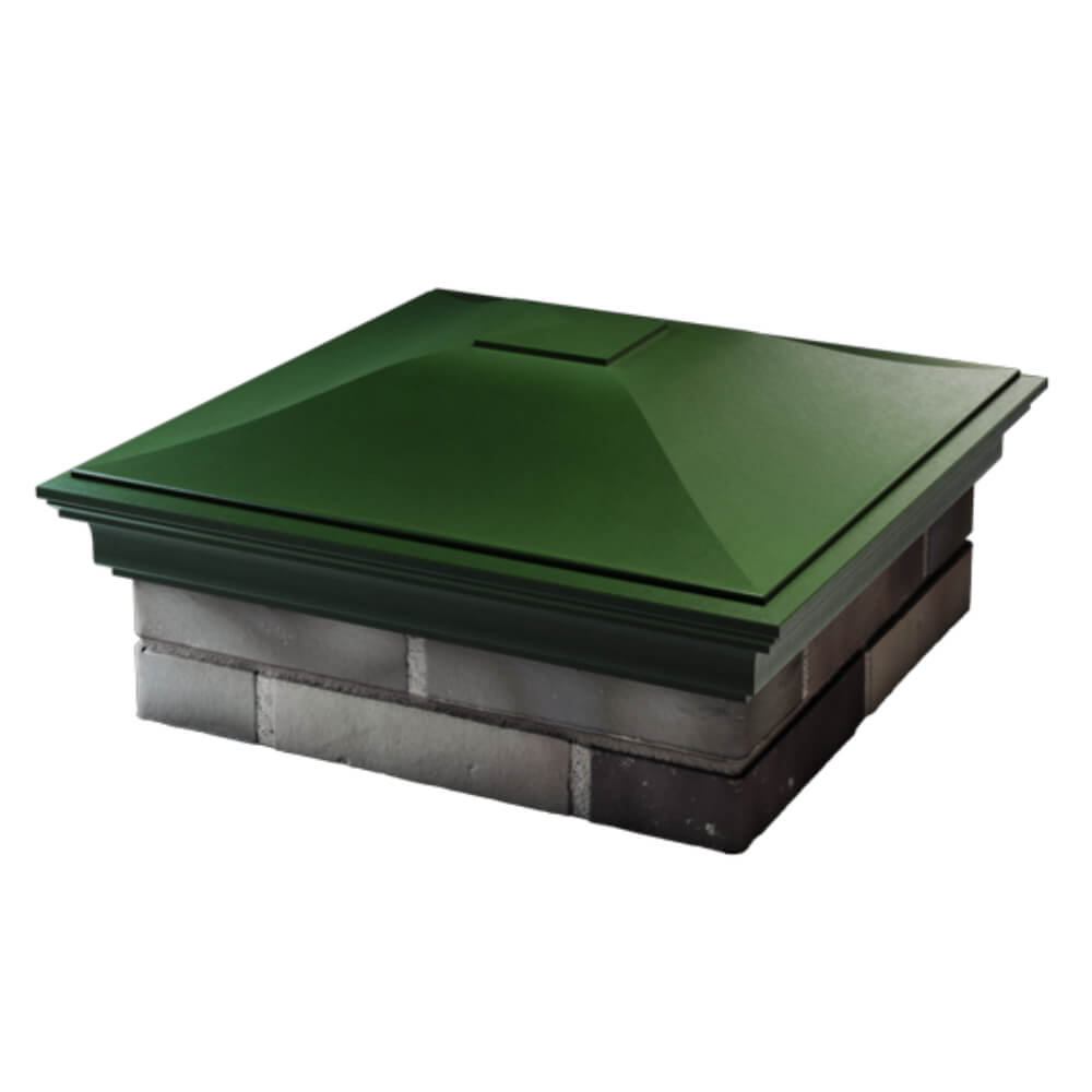 Колпак Zking Монблан Зеленый на столб 2х2 кирпича (515х515мм) в Обнинске фото