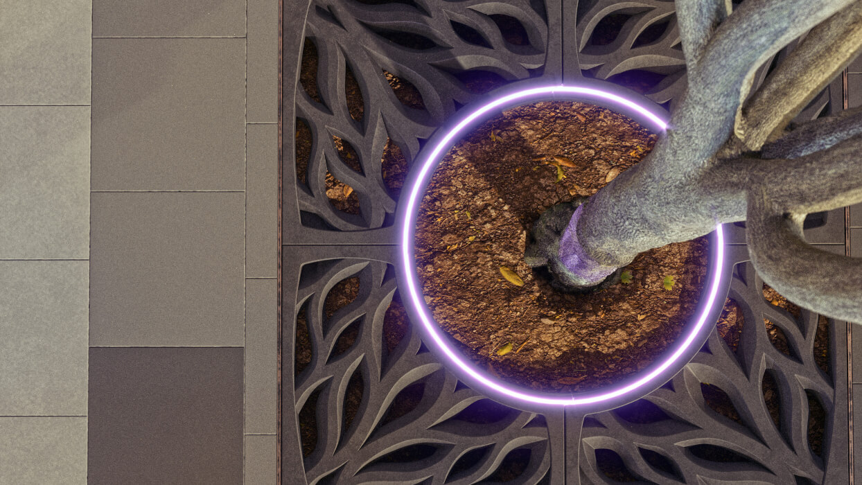 Приствольная решетка для дерева ZKING CRUST 1.2х1.2м Черная в Обнинске фото