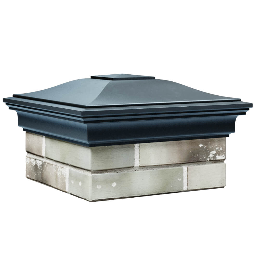 Колпак Zking Монблан Серый на столб 1.5х1.5 кирпича (385х385мм) в Обнинске фото