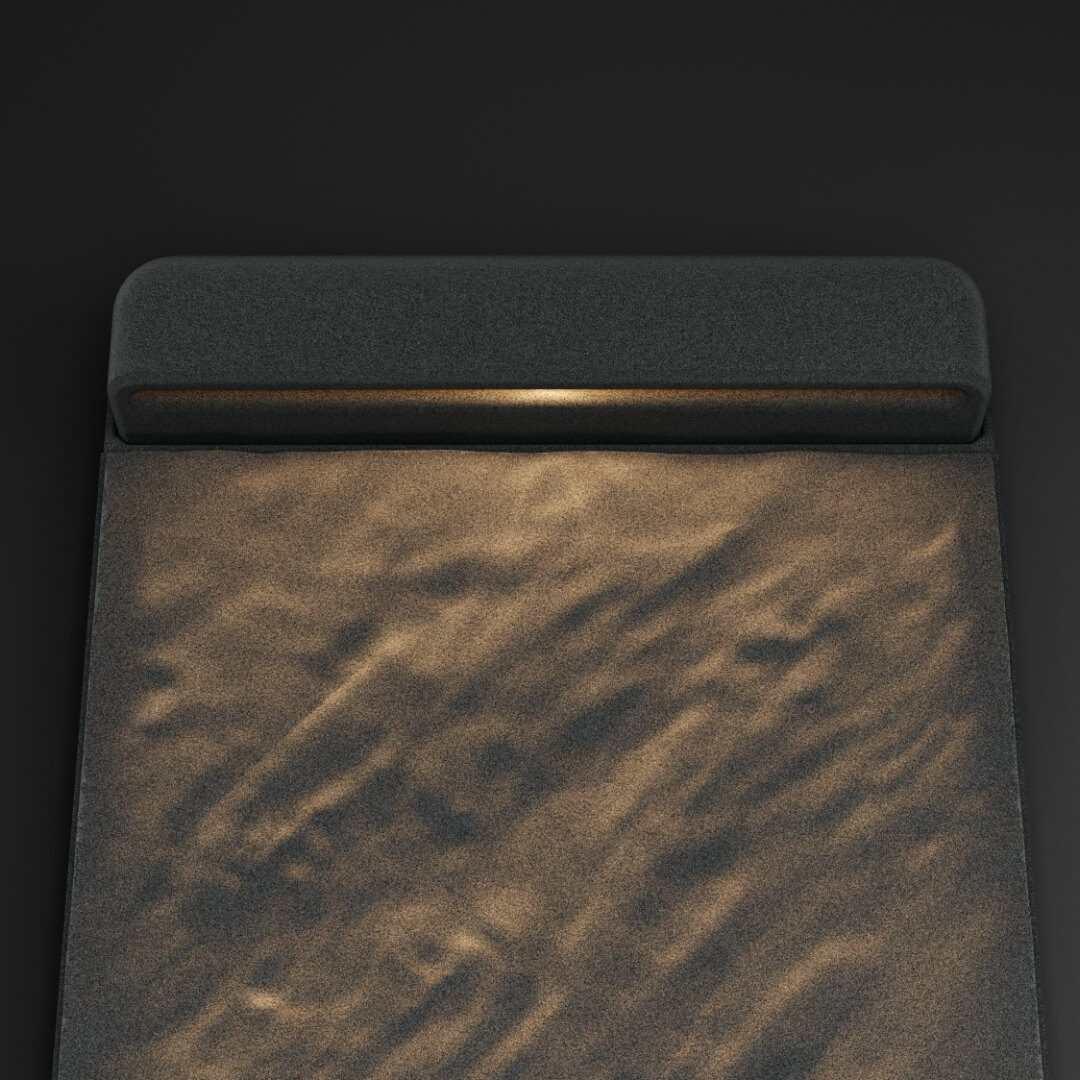 LED Светильник для шаговой плиты STONE Графитовый Серый 330х75х98мм в Обнинске фото