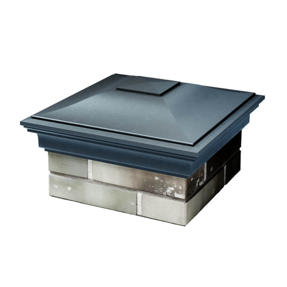 Колпак Zking Монблан Серый на столб 1.5х1.5 еврокирпича 0.7НФ (355х355мм) в Обнинске фото