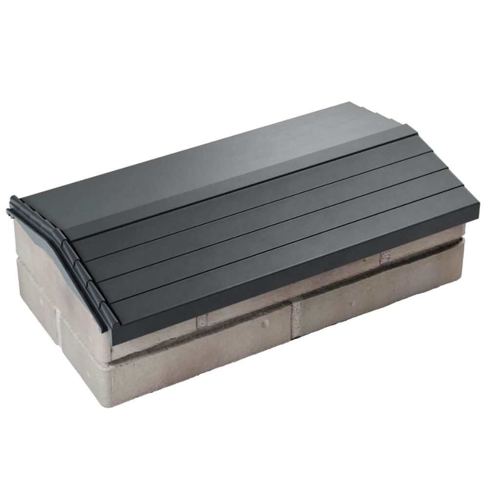 Парапет Zking Бона ХайТек Серый с посадкой на 1 кирпич (200/225/255мм) в Обнинске фото