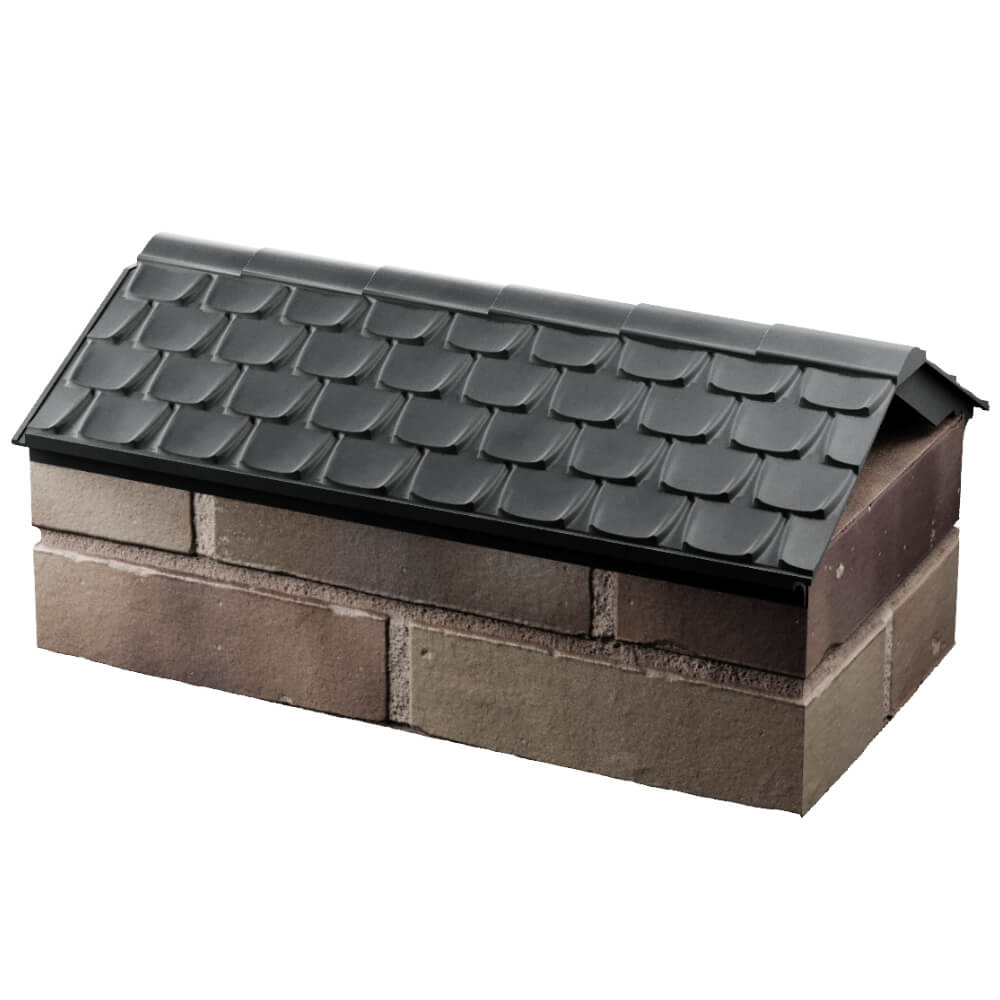 Парапет Zking Эльбрус Серый с посадкой на 1 кирпич (255мм) в Обнинске фото