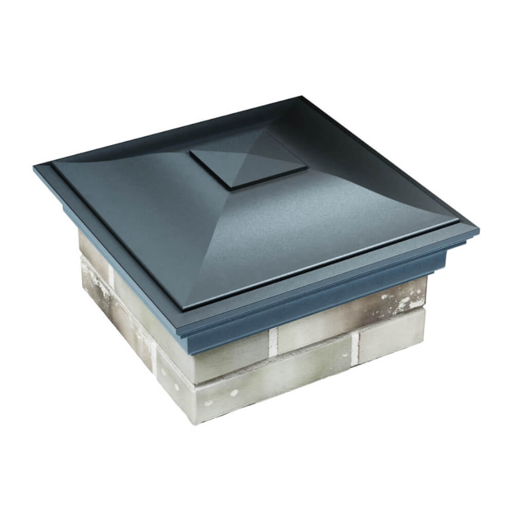 Колпак Zking Монблан Серый на столб 1.5х1.5 еврокирпича 0.7НФ (355х355мм) в Обнинске фото