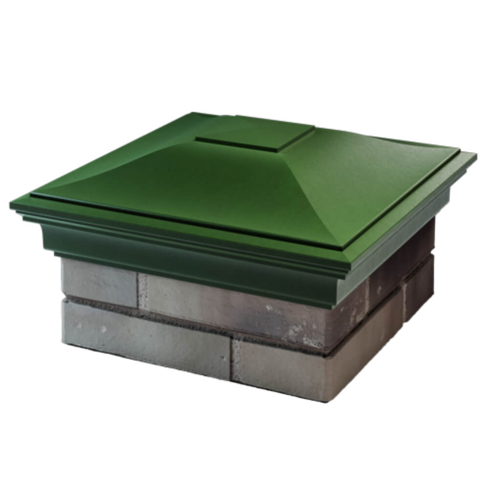 Колпак Zking Монблан Зеленый на столб 1.5х1.5 кирпича (385х385мм) в Обнинске фото