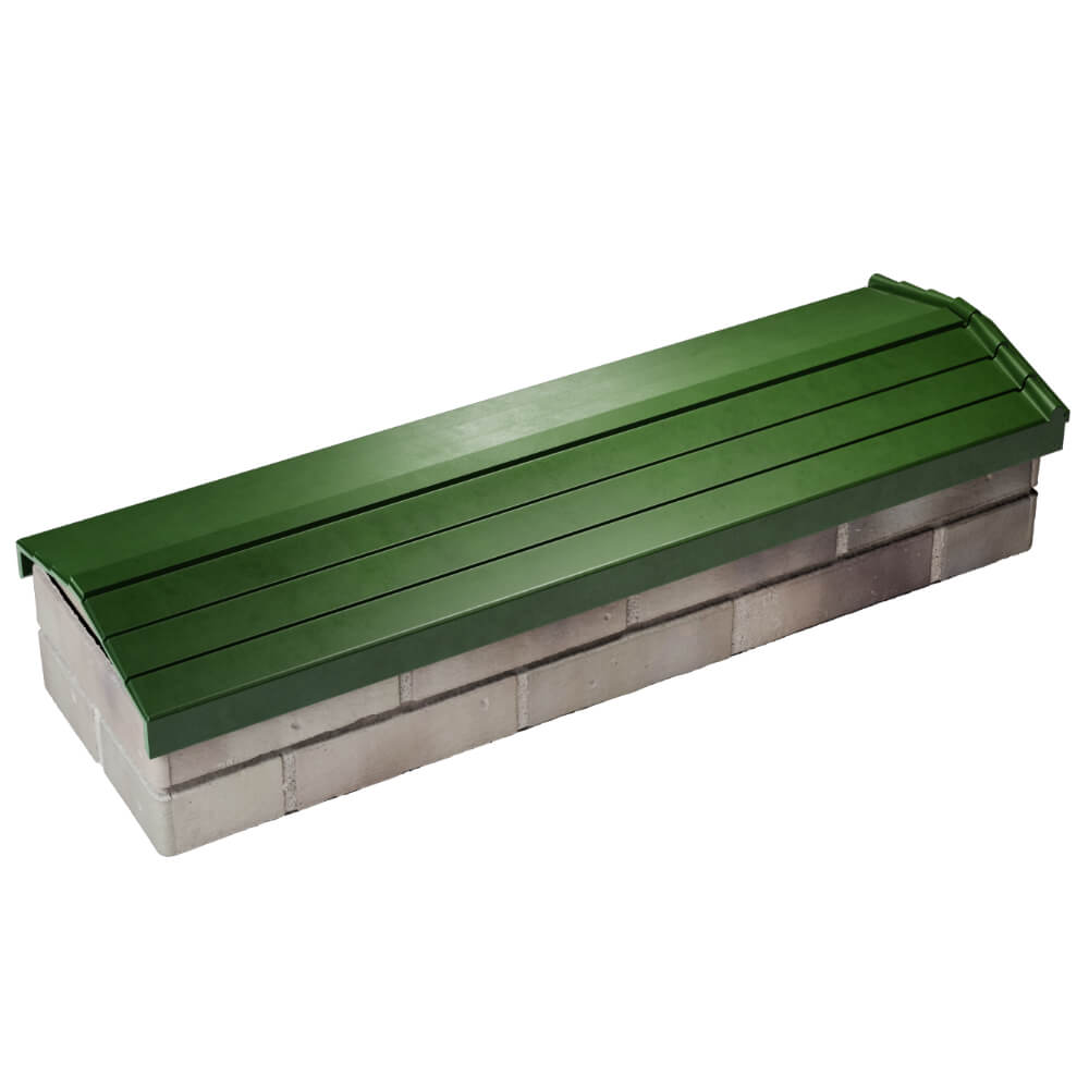 Парапет Zking Бона ХайТек Зеленый посадка на 0.5 кирпича (130мм) в Обнинске фото