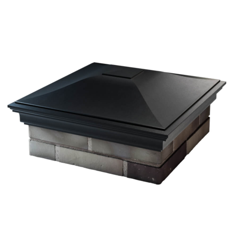 Колпак Zking Монблан Черный на столб 2х2 кирпича (515х515мм) в Обнинске фото