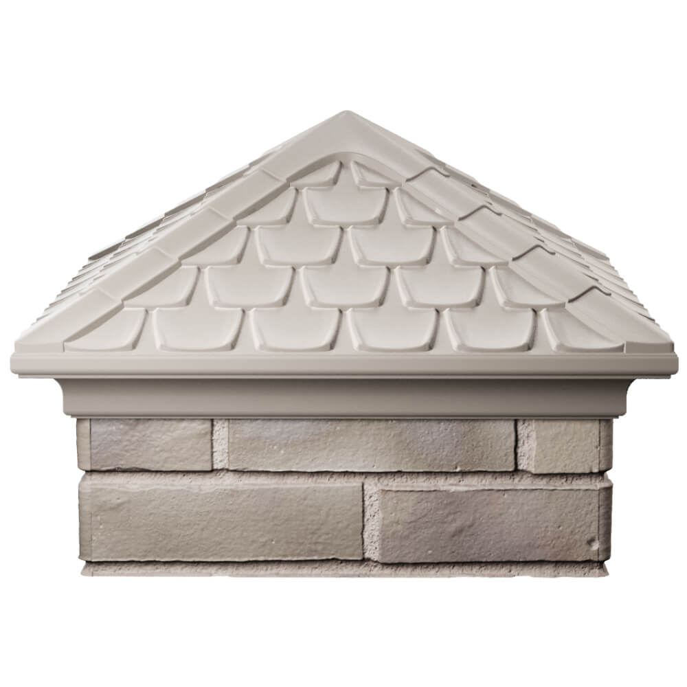 Колпак Zking Эльбрус Бежевый на столб 1.5х1.5 кирпича (385х385мм) Обнинск фото