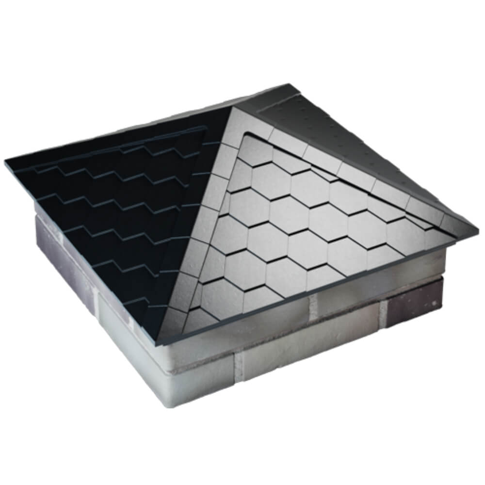 Колпак Zking Эверест Черный на столб 2х2 кирпича (535х535мм) Обнинск фото