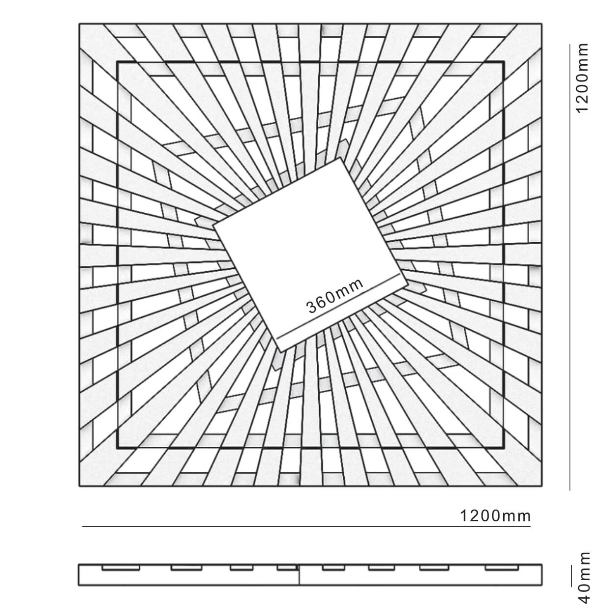 Приствольная решетка для дерева ZKING ATMOSPHERE 1.2х1.2м Черная в Обнинске фото
