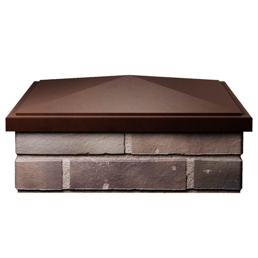 Колпак Zking БонаМоно Коричневый на столб 2х2 кирпича (515х515, 530х530мм) Обнинск фото