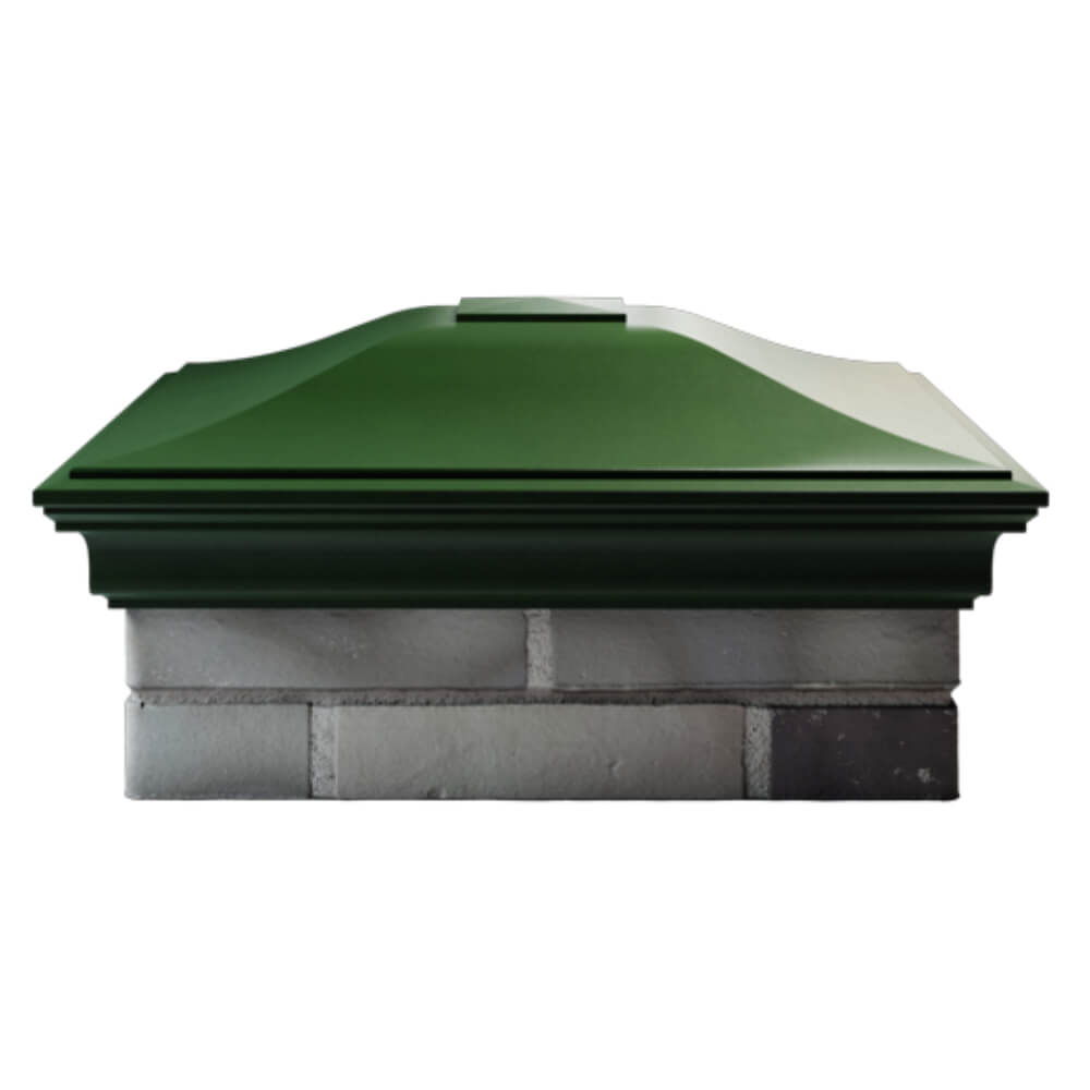 Колпак Zking Монблан Зеленый на столб 2х2 кирпича (515х515мм) в Обнинске фото
