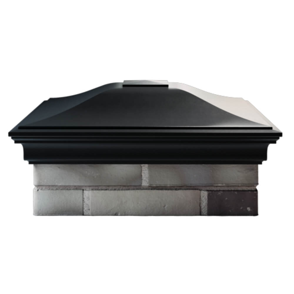 Колпак Zking Монблан Черный на столб 2х2 кирпича (515х515мм) в Обнинске фото