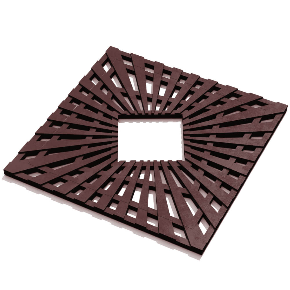 Приствольная решетка для дерева ZKING ATMOSPHERE 1.2х1.2м Коричневая в Обнинске фото