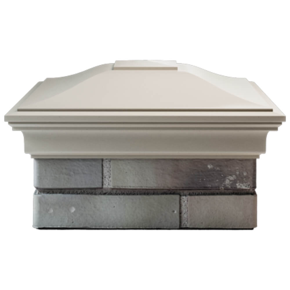 Колпак Zking Монблан Бежевый на столб 1.5х1.5 кирпича (385х385мм) Обнинск фото