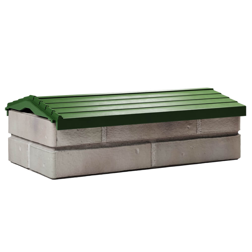 Парапет Zking Бона ХайТек Зеленый с посадкой на 1 кирпич (200/225/255мм) Обнинск фото