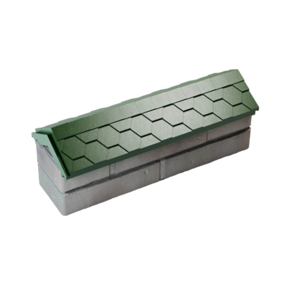 Парапет Zking Эверест Зеленый с посадкой на 0.5 кирпича (130мм) в Обнинске фото