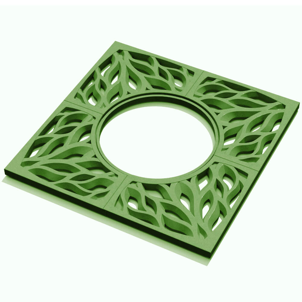 Приствольная решетка для дерева ZKING CRUST 1.2х1.2м Зеленая в Обнинске фото