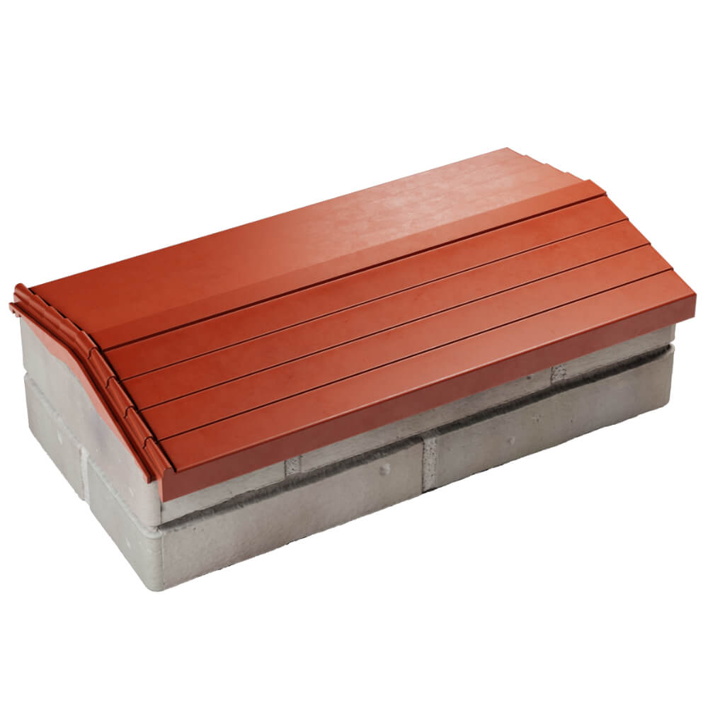 Парапет Zking Бона ХайТек Красный с посадкой на 1 кирпич (200/225/255мм) в Обнинске фото