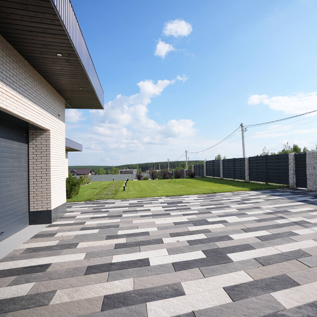 Шаговая плита STONE Светлая Галька 990х330х55мм в Обнинске фото